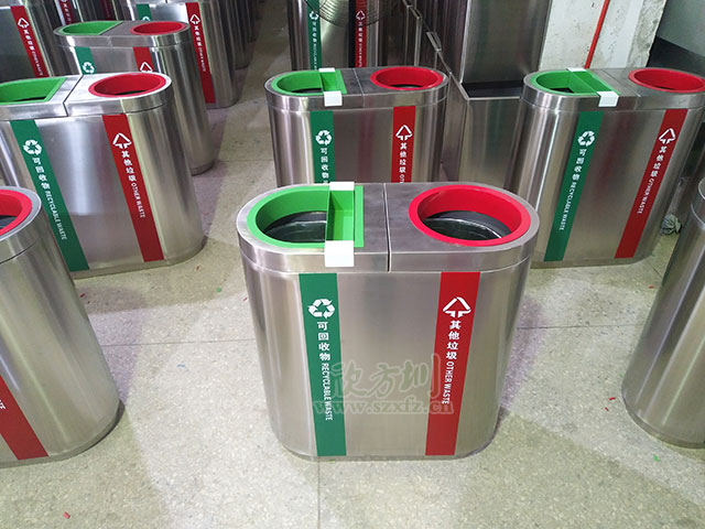 精品不銹鋼垃圾桶專(zhuān)為高端商城定制