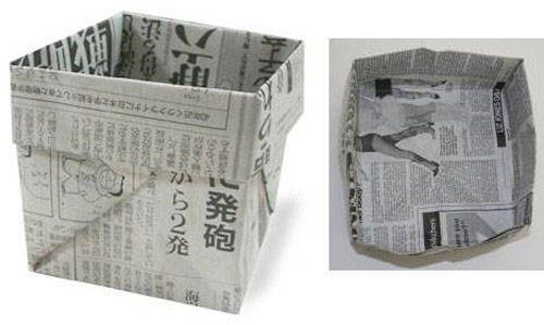 用紙折垃圾桶手工怎么折，學(xué)手工制作折紙垃圾桶